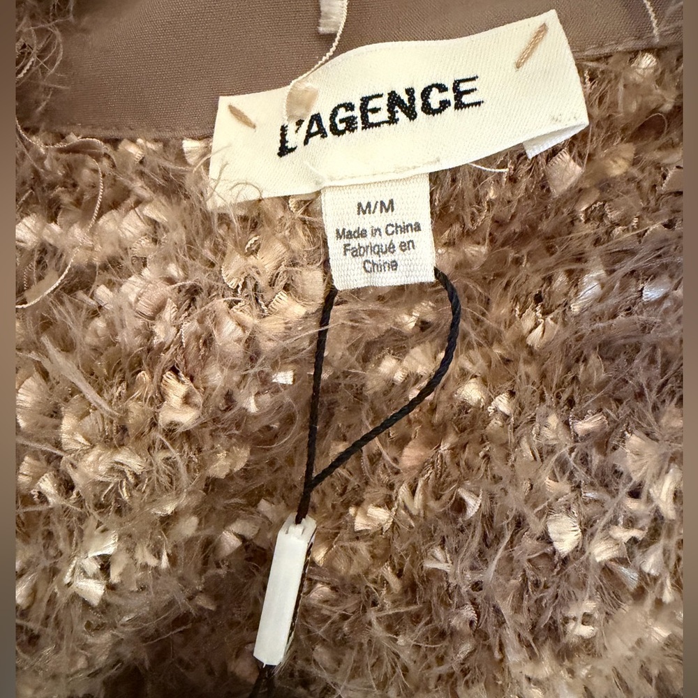 🆕 L’agence Azure Fringe Cardigan Blazer - Picture 3 of 17